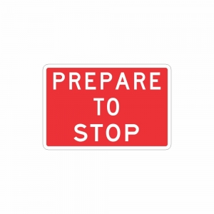 Prepare To Stop 900 x 600mm 3M Class 1 SST1-18 Swing Sign