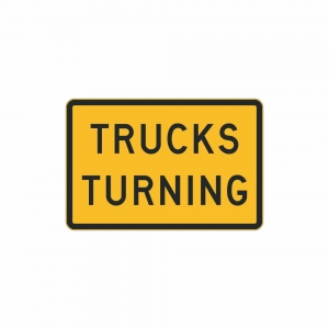 Trucks Turning 900 x 600mm 3M Class 1 SST2-TT Swing Sign