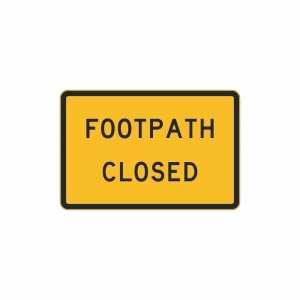 Footpath Closed 900 x 600mm 3M Class 1 SST8-4A Swing Sign