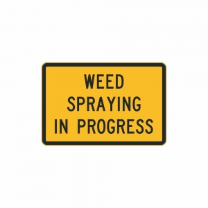 Weed Spraying In Progress  900 x 600mm 3M Class 1 SST-WSPA Swing Sign