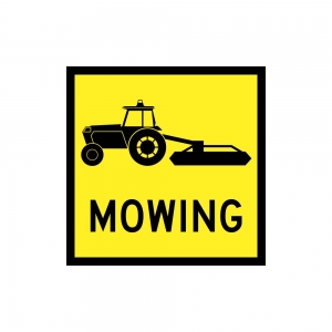 Tractor Mowing 600 x 600mm Corflute Class 1W TC1398