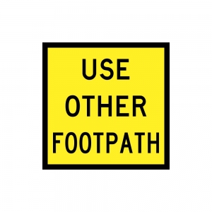 Use Other Footpath 600 x 600mm Corflute Class 1W TC2214